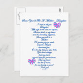 Daughter Verwacht 1e Baby Briefkaart (Voorkant / Achterkant)