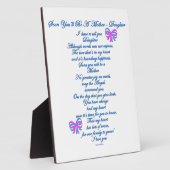 Daughter Verwacht 1e Baby Fotoplaat (Zijkant)