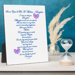 Daughter Verwacht 1e Baby Fotoplaat