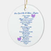 Daughter Verwacht 1e Baby Keramisch Ornament (Links)