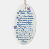 Daughter Verwacht 1e Baby Keramisch Ornament (Rechts)