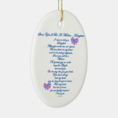 Daughter Verwacht 1e Baby Keramisch Ornament (Rechts)