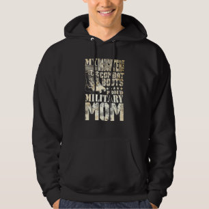 Daughter Wears Combat Boots Militaire Mam Hoodie