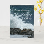 Daughter Wedday Kaart (Gele Bloem)