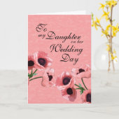 Daughter Wedday Kaart (Gele Bloem)