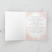 Daughter Wedding Day Waterverf Floral Kaart (Binnen)