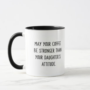 Daughter's Attitude Coffee Mok (Sassy Pink Girl)