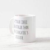 Daughter's Attitude Sassy Pink Girl Koffiemok (Voorkant links)