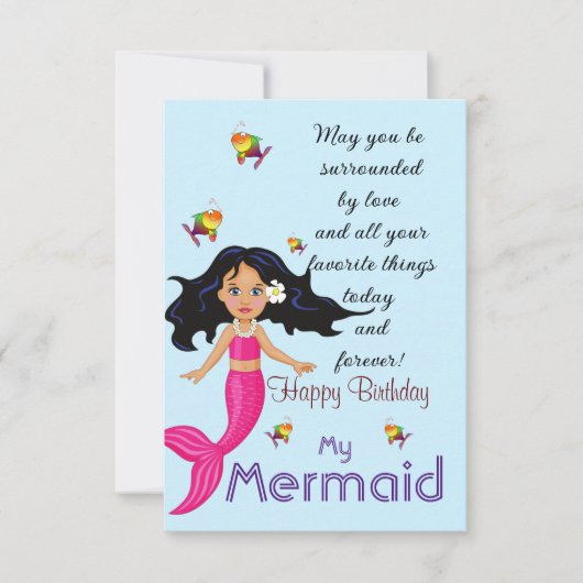 Daughter's Birthday Flat Kaart (Voorkant)