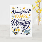 Daughter's Birthday Je bent een verbijsterend bota Kaart (Gele Bloem)