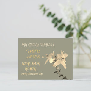 DAUGHTERS DAY BLOEMENCADEAU BRIEFKAART
