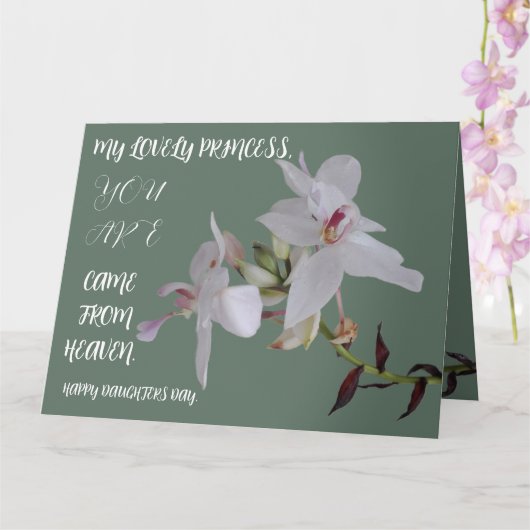 DAUGHTERS DAY BLOEMENCADEAU KAART (Orchidee)