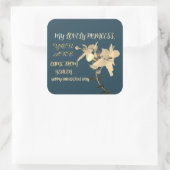 DAUGHTERS DAY BLOEMENCADEAU VIERKANTE STICKER (Tas)