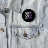 Daughters Fight is mijn gevecht Paarse fibromyalgi Ronde Button 5,7 Cm (In situ)