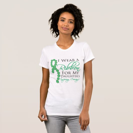Daughter's Inspiration Courage - Liver Cancer T-shirt (Voorkant volledig)