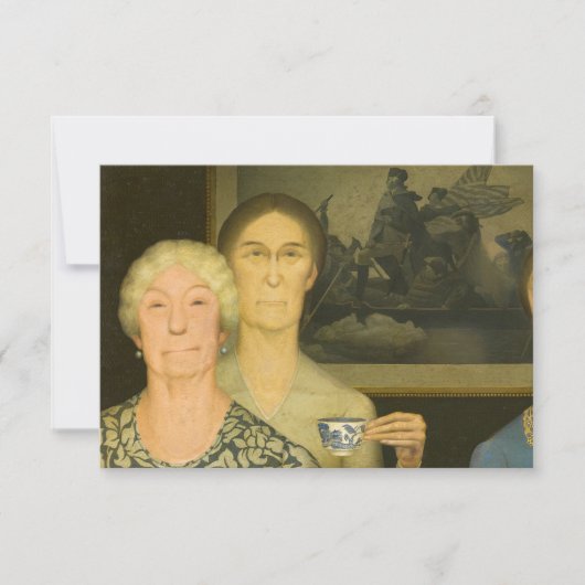 Daughters of Revolution by Grant Wood Bedankkaart (Voorkant)