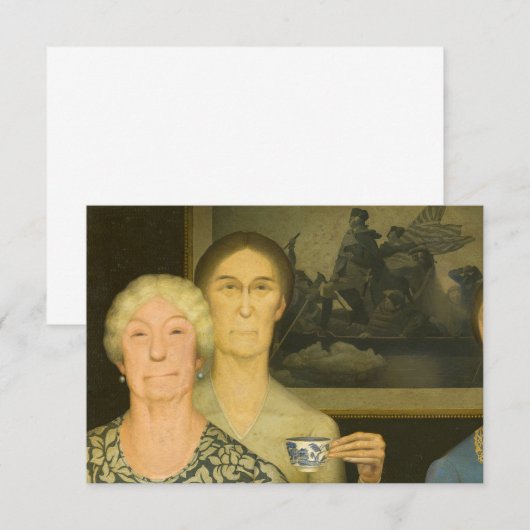 Daughters of Revolution by Grant Wood Bedankkaart (Voorkant / Achterkant)