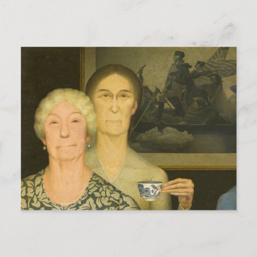 Daughters of Revolution by Grant Wood Briefkaart (Voorkant)