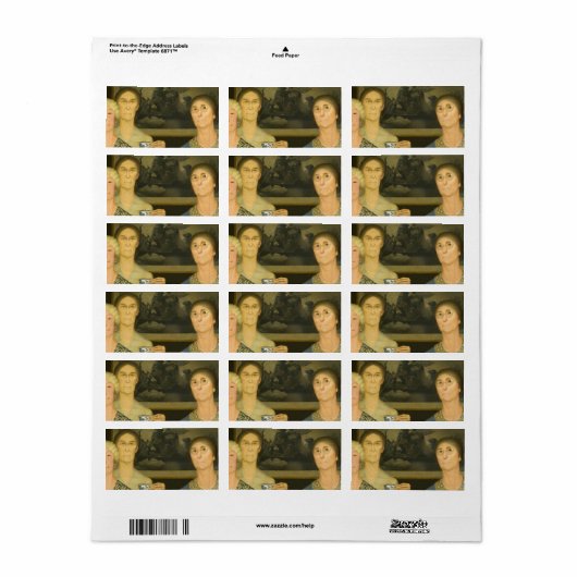 Daughters of Revolution by Grant Wood Etiket (Full Sheet)