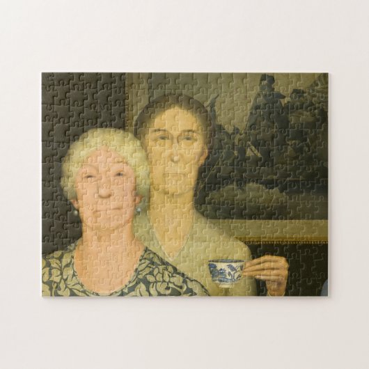Daughters of Revolution by Grant Wood Legpuzzel (Horizontaal)