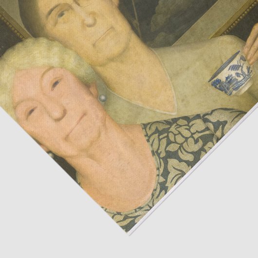 Daughters of Revolution by Grant Wood Tissuepapier (Detail)