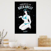 Daughters of Rockabilly Poster (Keuken)