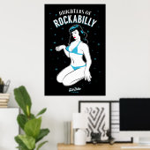 Daughters of Rockabilly Poster (Thuiskantoor)