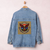 Daughters of the Sky – Hawk Emblem Aviation Logo Denim Jacket (Hangar)