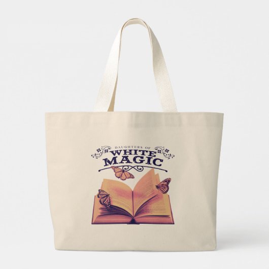 Daughters of White Magic Grocery Bag Grote Tote Bag (Achterkant)