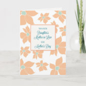 Daughter's schoonmoeder op Moederdag, bloemen Kaart (Voorkant)