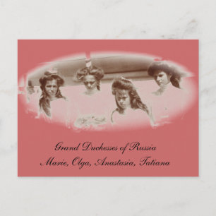 Daughters Tsar OTMA Romanov Rusland #267 Briefkaart