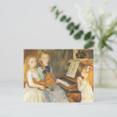 Daughters van Catulle Mendes door Pierre Renoir Briefkaart (Staand voorkant)