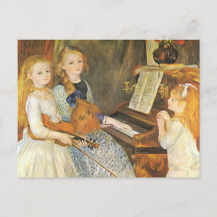 Daughters van Catulle Mendes door Pierre Renoir Briefkaart