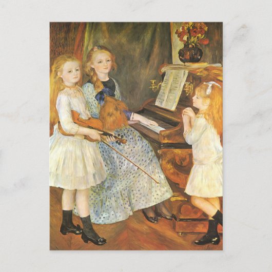 Daughters van Catulle Mendes door Pierre Renoir Briefkaart (Voorkant)