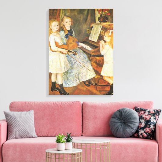 Daughters van Catulle Mendes door Pierre Renoir Canvas Afdruk (Insitu (Woonkamer))