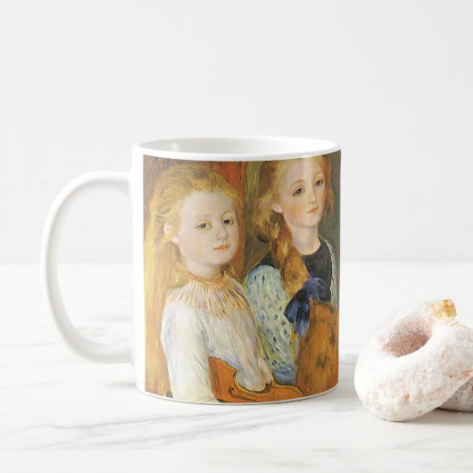 Daughters van Catulle Mendes door Pierre Renoir Koffiemok (Met donut)