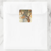 Daughters van Catulle Mendes door Pierre Renoir Vierkante Sticker (Tas)