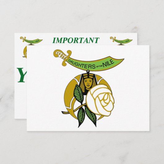 Daughters van de Nijl Aankondiging (Voorkant / Achterkant)