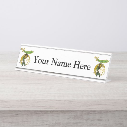 Daughters van de Nijl Bureau Naambordje (Voorkant)