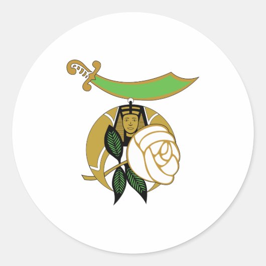 Daughters van de Nijl Ronde Sticker (Voorkant)