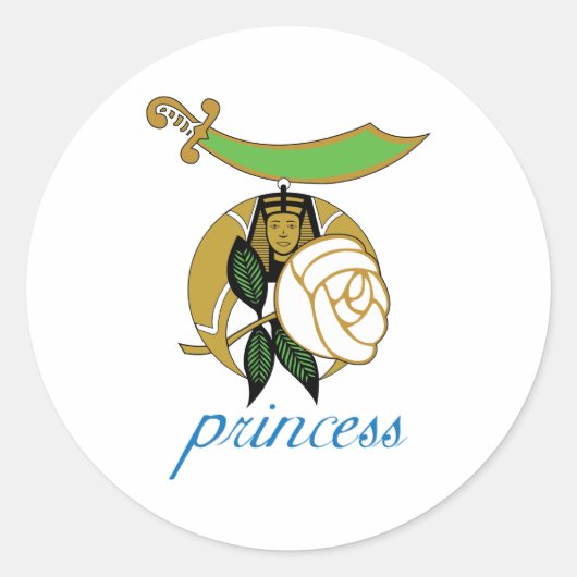 Daughters van de Nijl Ronde Sticker (Voorkant)