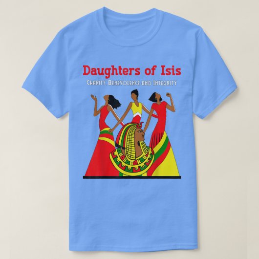 Daughters van Isis DOI PHA Shriners AEAONMS OES Mo T-shirt (Design voorkant)