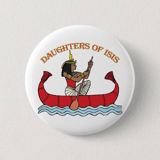 Daughters van Isis Ronde Button 5,7 Cm (Voorkant)