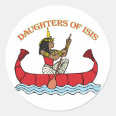 Daughters van Isis Ronde Sticker (Voorkant)