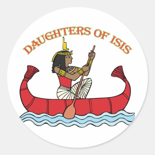 Daughters van Isis Ronde Sticker (Voorkant)