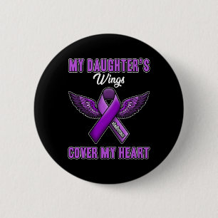 Daughter's Wings Hoesje My Heart End Overdosis 1 Ronde Button 5,7 Cm
