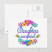 Daughters zijn speciaal briefkaart (Voorkant / Achterkant)