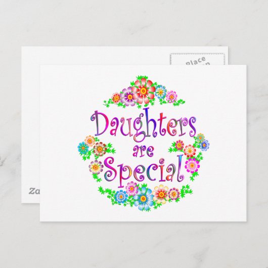 DAUGHTERS zijn speciaal Briefkaart (Voorkant / Achterkant)