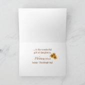 Daughters zijn verbijstering bij Thanksgiving zonn Kaart (Binnen)