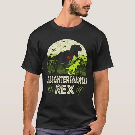Daughtersaurus Rex Dinosaur Daughter Saurus T-shirt (Voorkant)